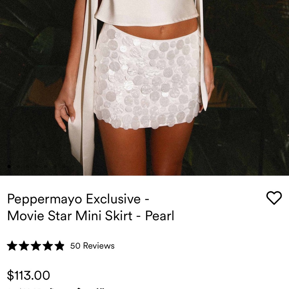 PEPPERMAYO Movie Star Mini Skirt